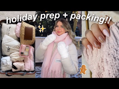 PREP FOR THE HOLIDAYS W ME! Nails, Christmas Shopping, Packing etc.