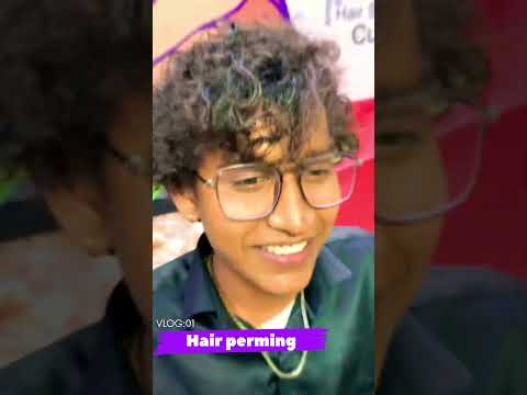 How to get curly 🧑‍🦱hair | straight to curly hair 🧑‍🦱 #viralvideo #curlyhair #perming #shorts