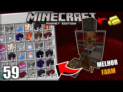 FARM de TROCA com PIGLINS MCPE 1.19 - Minecraft Survival 1.19 #59 (Minecraft Bedrock)