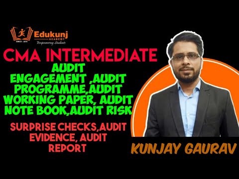 Audit Programme, Audit Engagement | CMA Inter | Edukunj | Kunjay CMA