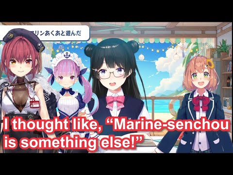 Houshou Marine is based even IRL【Eng Sub Tsukino Mito Minato Aqua Honhima hololive Nijisanji】