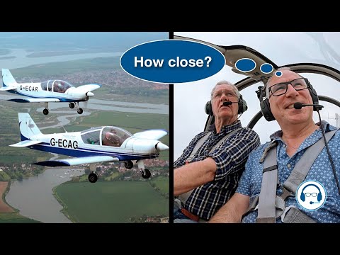 How to fly in formation - This is REALLY hard work.