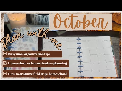 Fall Plan October With Me | Organizing Extracurricular Activities & Field Trips | Homeschool Mom Tip