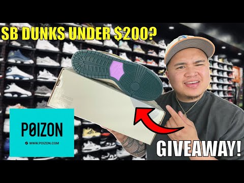 GIVEAWAY! RESELL MARKET IS DEAD! BUY SB DUNKS UNDER $200 ON POIZON APP!