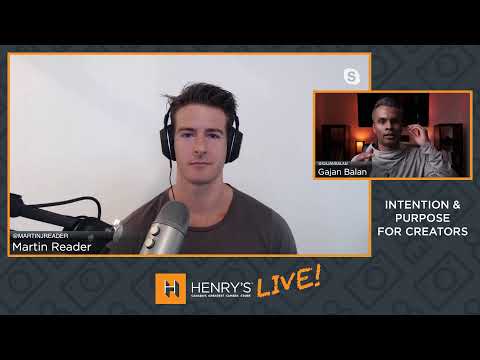 Henry's Live! Intention & Purpose with Martin Reader