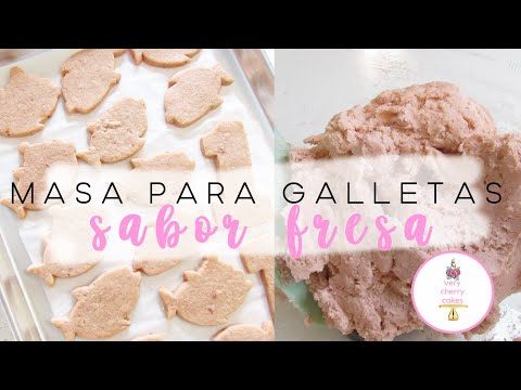 Masa para galletas decoradas sabor FRESA