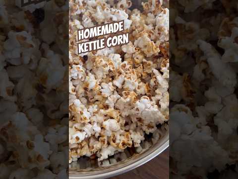 Today on the Homestead: Sweet & Simple Kettle Corn Popcorn | 3 Ingredient Snack Recipe #shorts