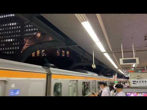 中央線東京駅入線シーン