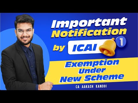 Important Notification By ICAI | Subject Wise Exemption Benefit | CA Aakash Kandoi