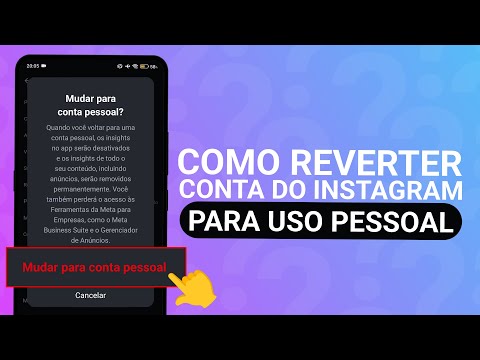 COMO REVERTER CONTA DO INSTAGRAM PARA PESSOAL