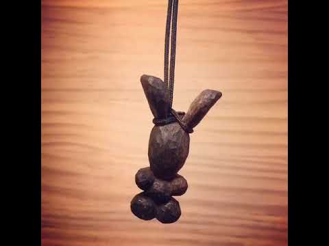 香港木工 兔木吊咀 rabbit wood pendant