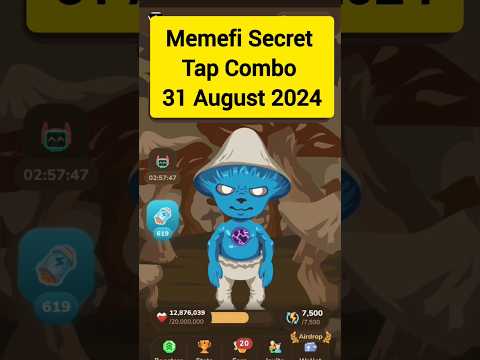 Memefi Secret Tap Combo 31 August 2024 #memefi #dailycombo