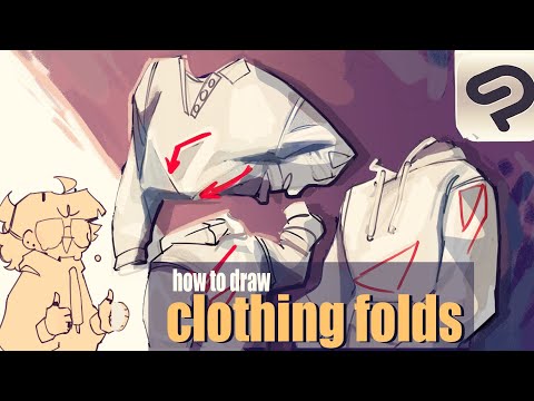 How to draw Clothing folds// Clip Studio Paint tutorial