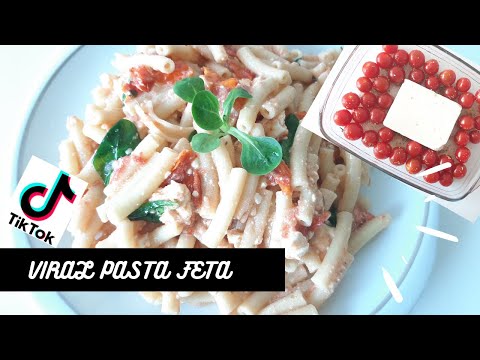 Recette Virale de Tiktok: BAKED FETA PASTA🍅 ( Pâtes à la feta et aux tomates cerises)