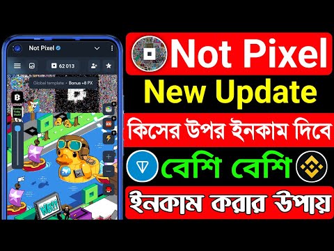 Not Pixel কিসের উপরে ইনকাম দিবে । Not Pixel বেশি বেশি ইনকাম । not pixel airdrop । not pixel update