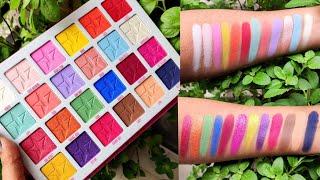 Testing NEW COLORFUL PALETTE *So Pigmented | Jawbreaker Palette by Jeffree Star | Sohini Chanda