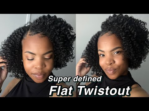 Super defined “Flat Twist-Out” | on Natural Hair | Two-Strand twists