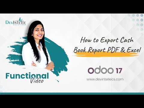 Odoo Export Cash Book Report PDF an Excel in Odoo 17