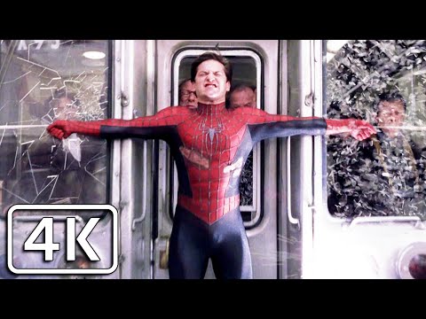 Spider-Man 2 - Spider-Man stops a Train [4K]