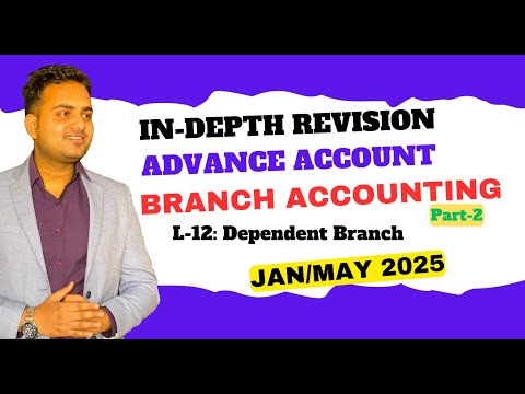 In-Depth Revision of Branch Accounting| L-12| Advance Accounting