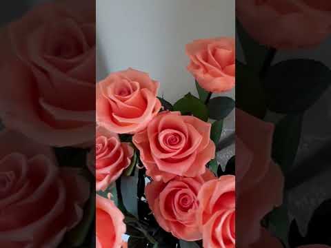 🥀Папайя🥀-  стабилизированный букет из роз #rose