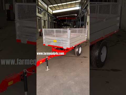 3ton 2 wheel tractor tipper trailer #farmmachinery #tractorimplements #tractortrailer manufacturer