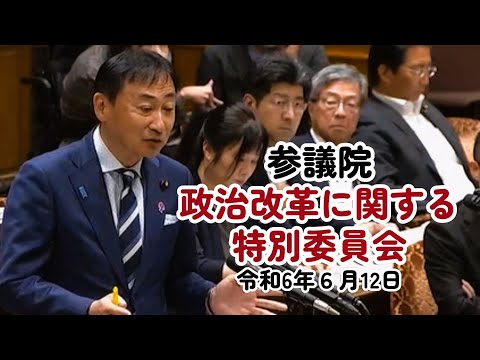 2024 6 12　政治改革に関する特別委員会質疑　#西成区 #大正区 #住之江区 #大阪3区 #住吉区