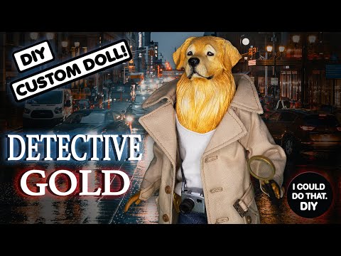 Detective Gold - Custom Doll Repaint - Ken Doll Monster Mashup / Viewer Request!