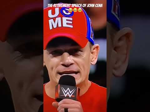 The Debut V.S The Retirement Speech of John Cena 🥺🥺🥺 #johncena #greatestofalltime #shorts