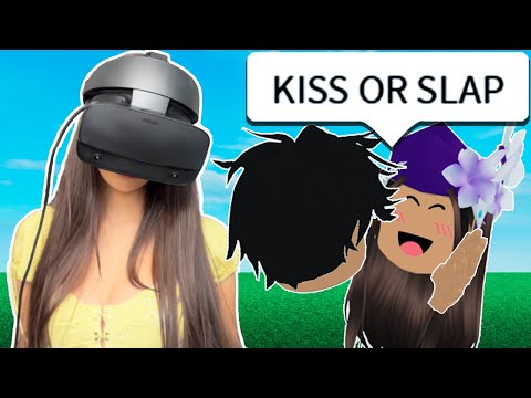 Roblox Vr Hands.. But Its KISS or SLAP! (FACECAM)