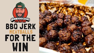 BBQ JERK MEATBALLS | Baby Shower Meatballs with a kick