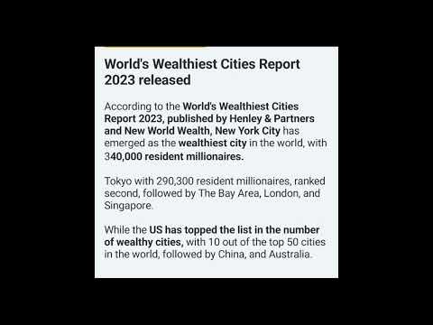 #world wealthiest cities report 2023#shortvedio #currentaffairs #gkfacts