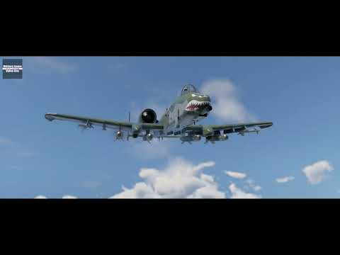 Warthunder@A-10 Thunderbolt II gun run (GAU-8 Avenger 30mm)  4K