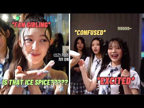 Hanni&Danielle’s excited reaction to Ice spice, Sawteeie, Pink Panteress  at awards