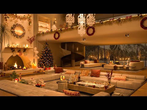 🎅 Holiday Jazz Serenity 2025 🎄 Elegant Penthouse Lounge with Soothing Music for Ultimate Relaxation