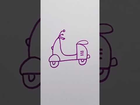 Easy scooter drawing | easy drawing for kids yes