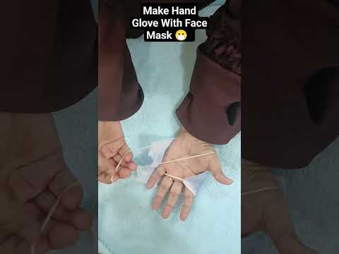 DIY Face Mask ➡️ Hand Glove ❤️ #ytshorts #trending #shortsvideo #motivational #easy #hack #gloves