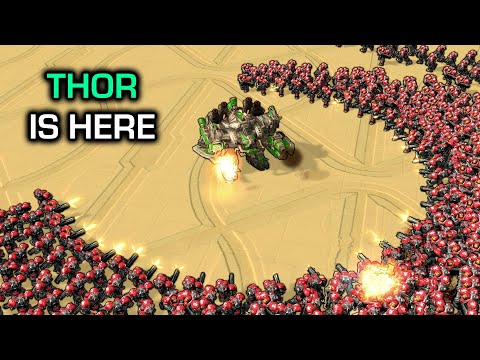 How many 0/0 Marines can a Thor take on?【Daily StarCraft Brawl】