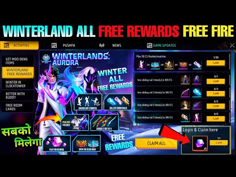 WINTERLAND 🔥 Magic Cube Emote Bundle ALL REWARDS REVIEW | New Event in free fire ff new event today