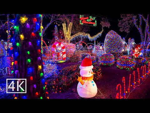 [4K] 🎄 Christmas Lights - Loomis California