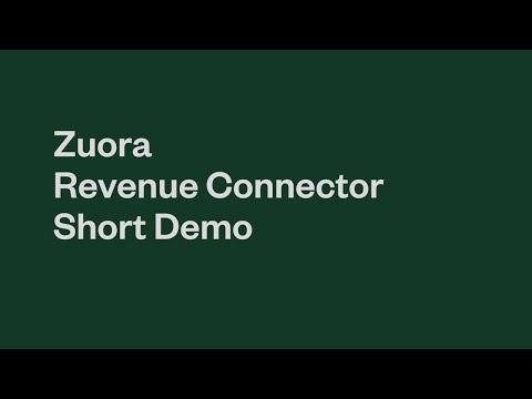 Zuora Revenue Connector to Dynamics 365 Finance & Supply Chain Management - Micro Demo