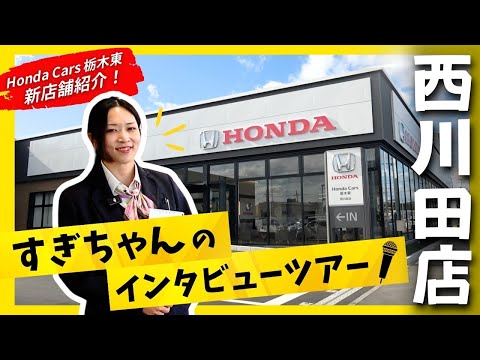 【店舗移転リニューアル 西川田店紹介】ホンダカーズ栃木東宮の内店が、この度リニューアルしました！ピカピカのお店をすぎちゃんがご紹介します