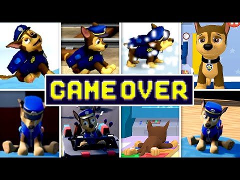 Evolution Of PAW Patrol Games Death Animations & Game Over Screens