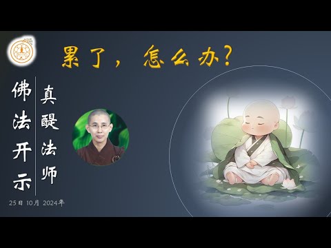 檀香寺真醍法师慈悲开示「累了，怎么办」