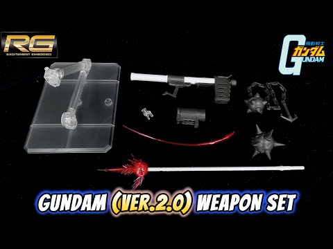 P-Bandai RG Weapon Set for RX-78-2 Gundam 2.0 Review | Mobile Suit Gundam