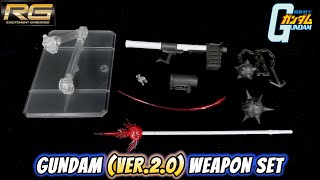 P-Bandai RG Weapon Set for RX-78-2 Gundam 2.0 Review | Mobile Suit Gundam