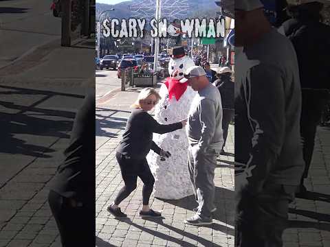 Animatronic Snowman comes to life