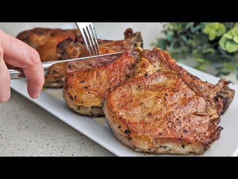 A chef at a restaurant showed me the best way to prepare pork chops!