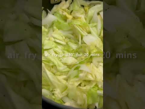 Roasted Cabbage and Onions in the Air Fryer #cabbage #roastedvegetables #airfryerrecipes