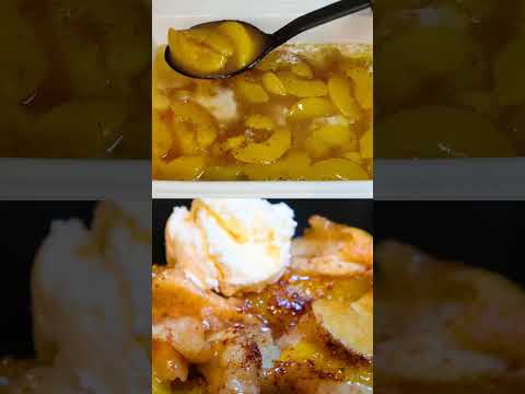 Easy Peach Cobbler #shorts